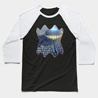 Nodriza ship on city UFO Baseball T-Shirt